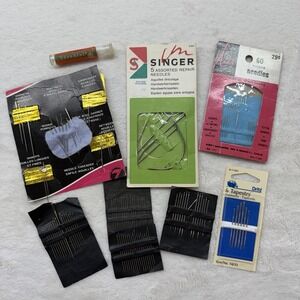 Lot of Vintage & Modern Hand Sewing Needles Multiple Brands/Sizes/Types